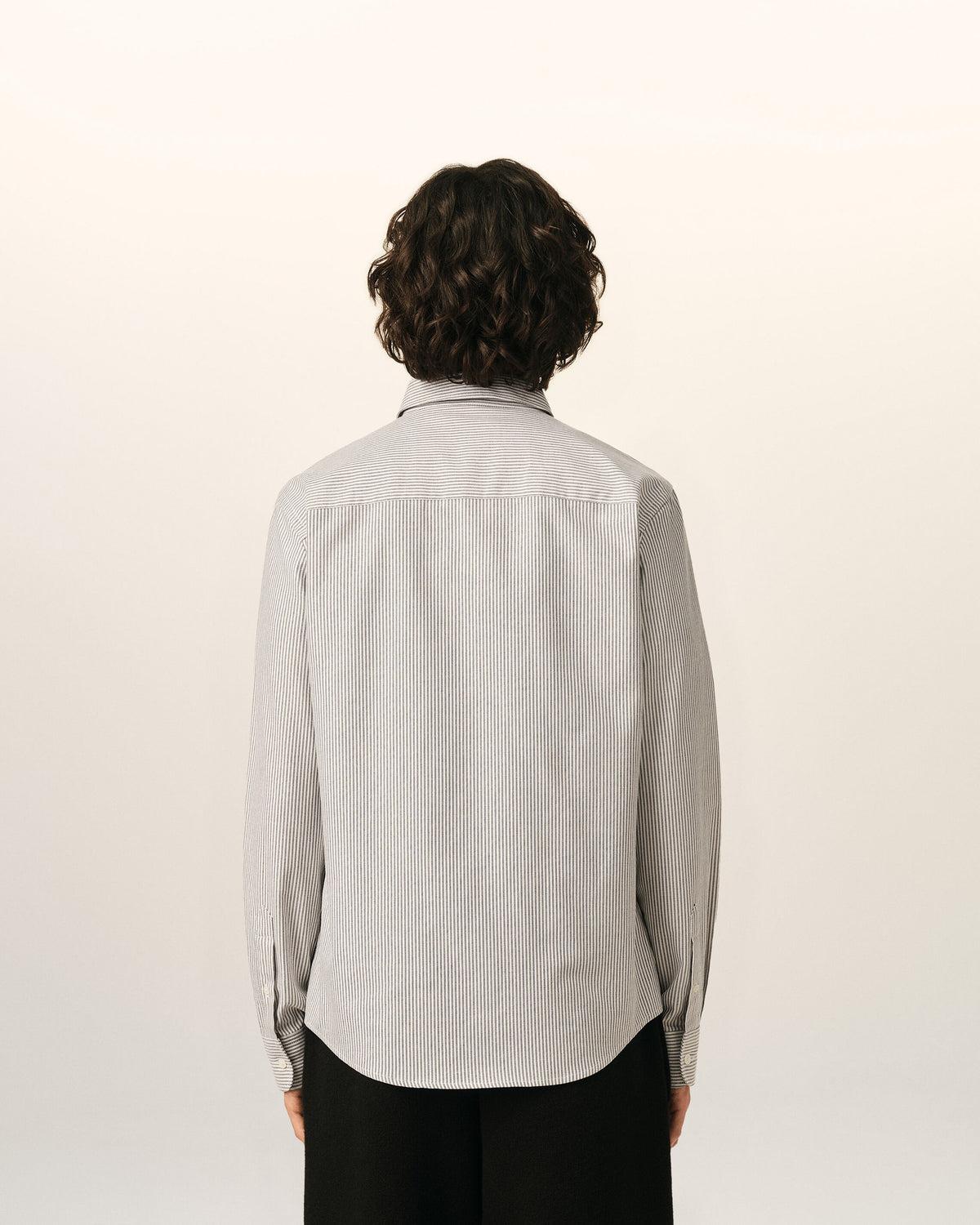 Chemise rayée noire en coton Ami de Coeur - 5