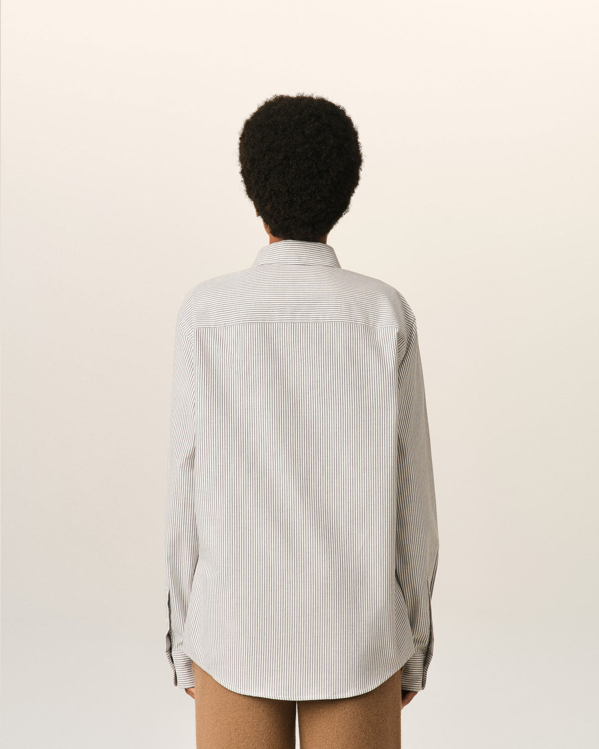 Chemise rayée noire en coton Ami de Coeur - 11
