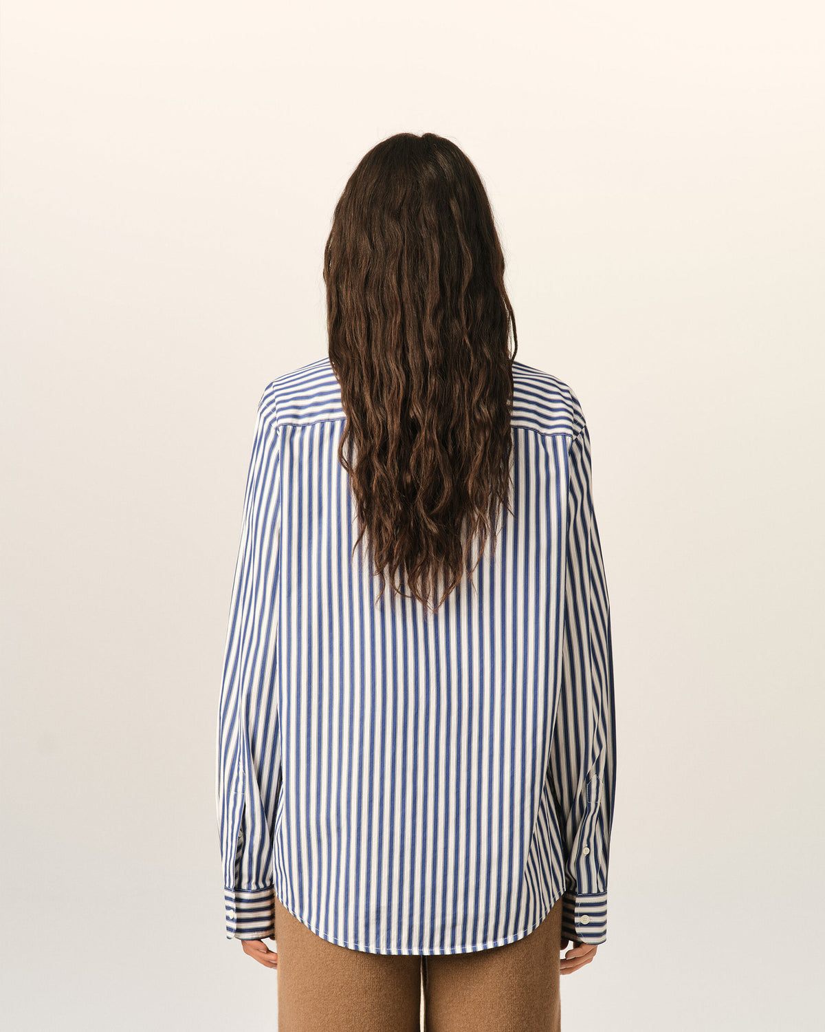 Blue striped cotton shirt with Ami de Coeur - 11