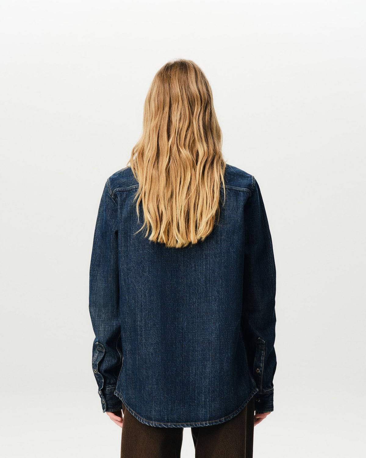 Blue cotton overshirt with Ami patch - 11