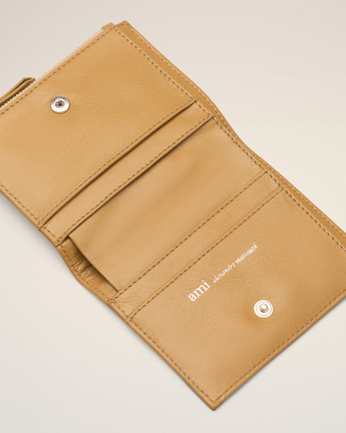 Yellow Cowhide Leather Voulez-Vous Folded Wallet - 3 - Ami Paris