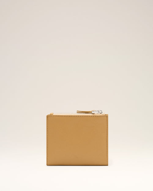 Yellow Cowhide Leather Voulez-Vous Folded Wallet - 1 - Ami Paris