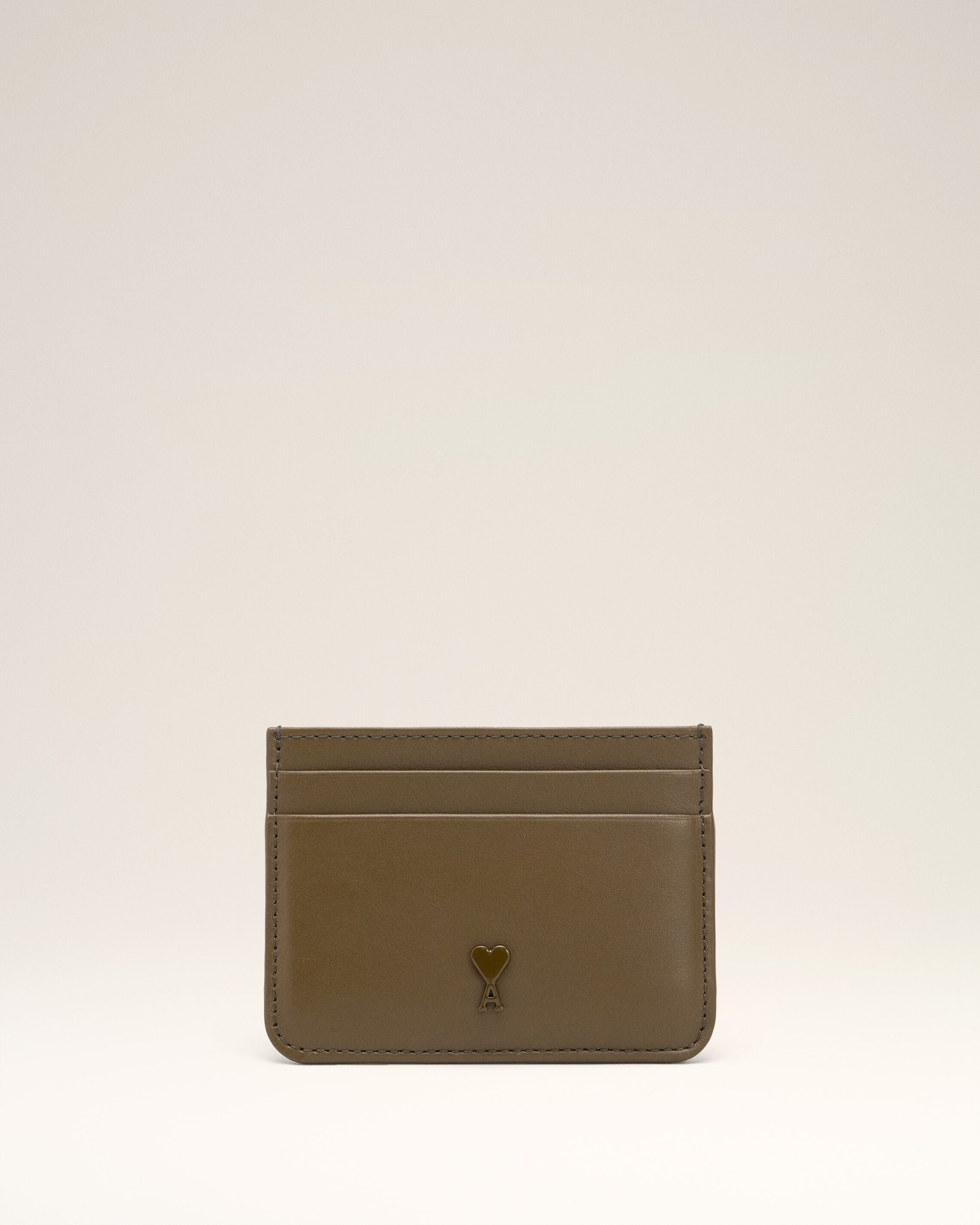 BLACK OLIVE Midi Card Holder | AMI PARIS