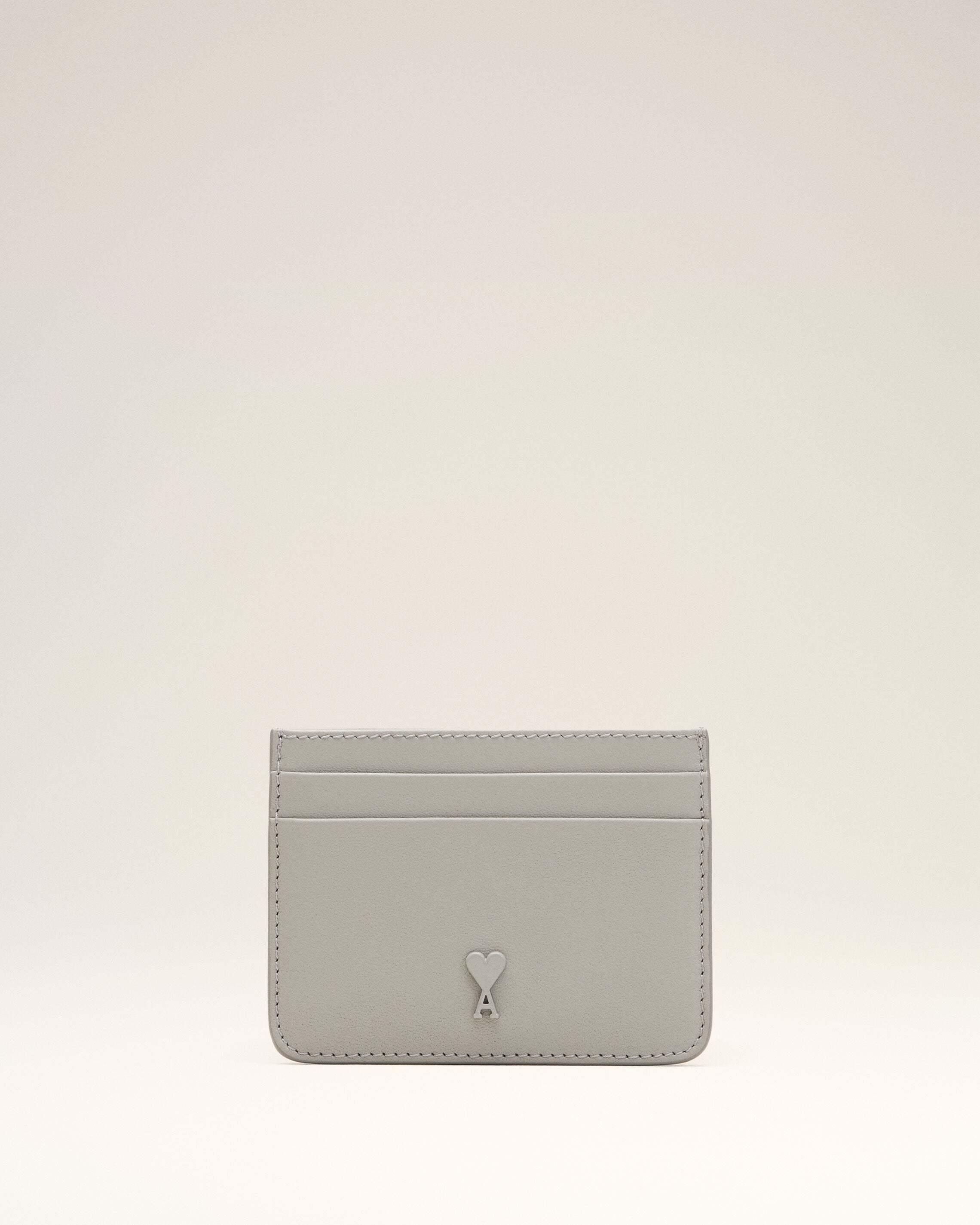 BLACK Black Smooth Leather Ami De Coeur Card Holder | AMI PARIS