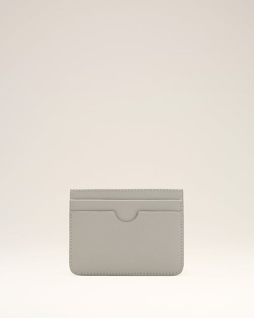                                    Grey Cowhide Leather Ami De Coeur Card Holder - 3                                 - Ami Paris