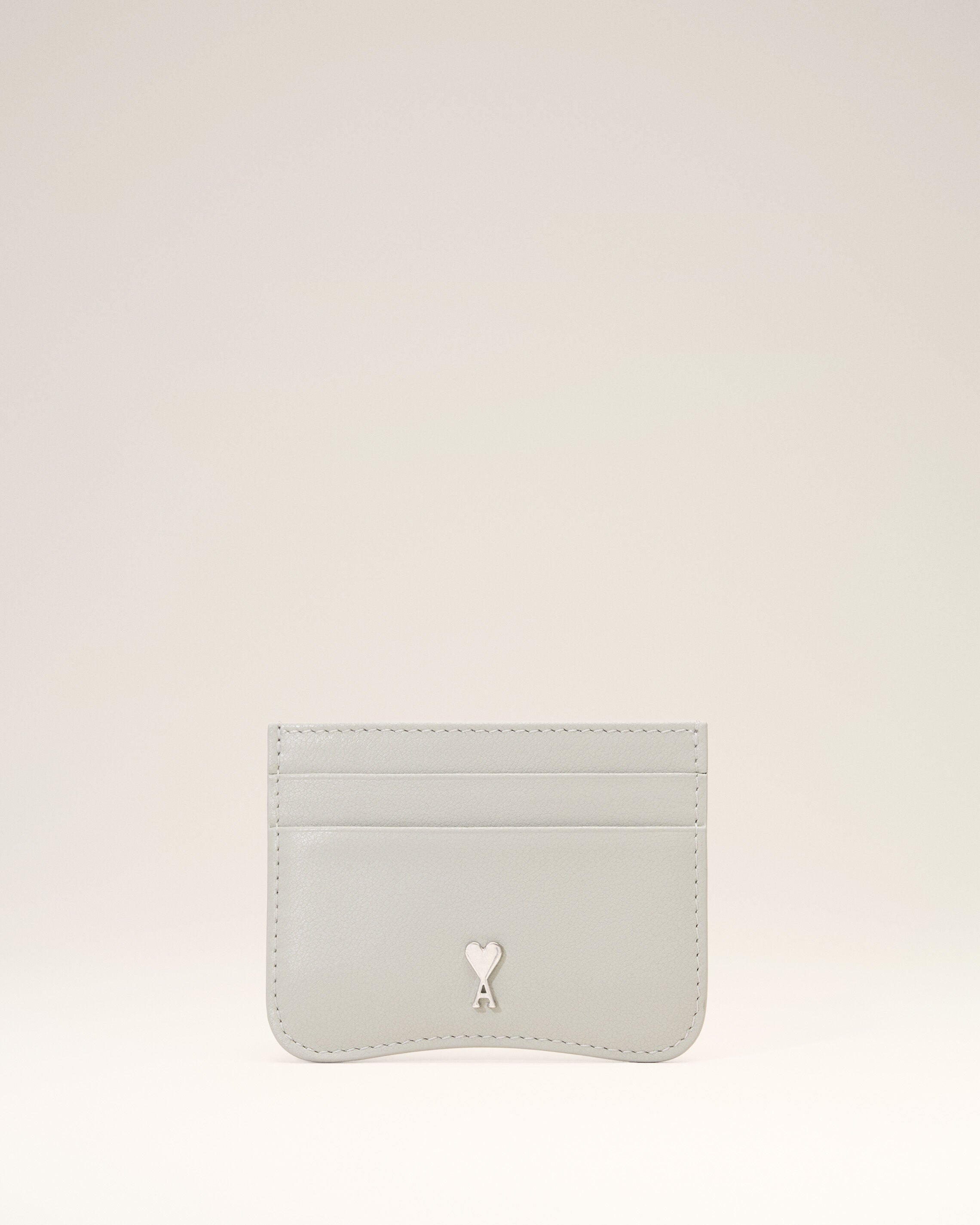 Grey Paris Paris zipped cowhide leather card holder - 1