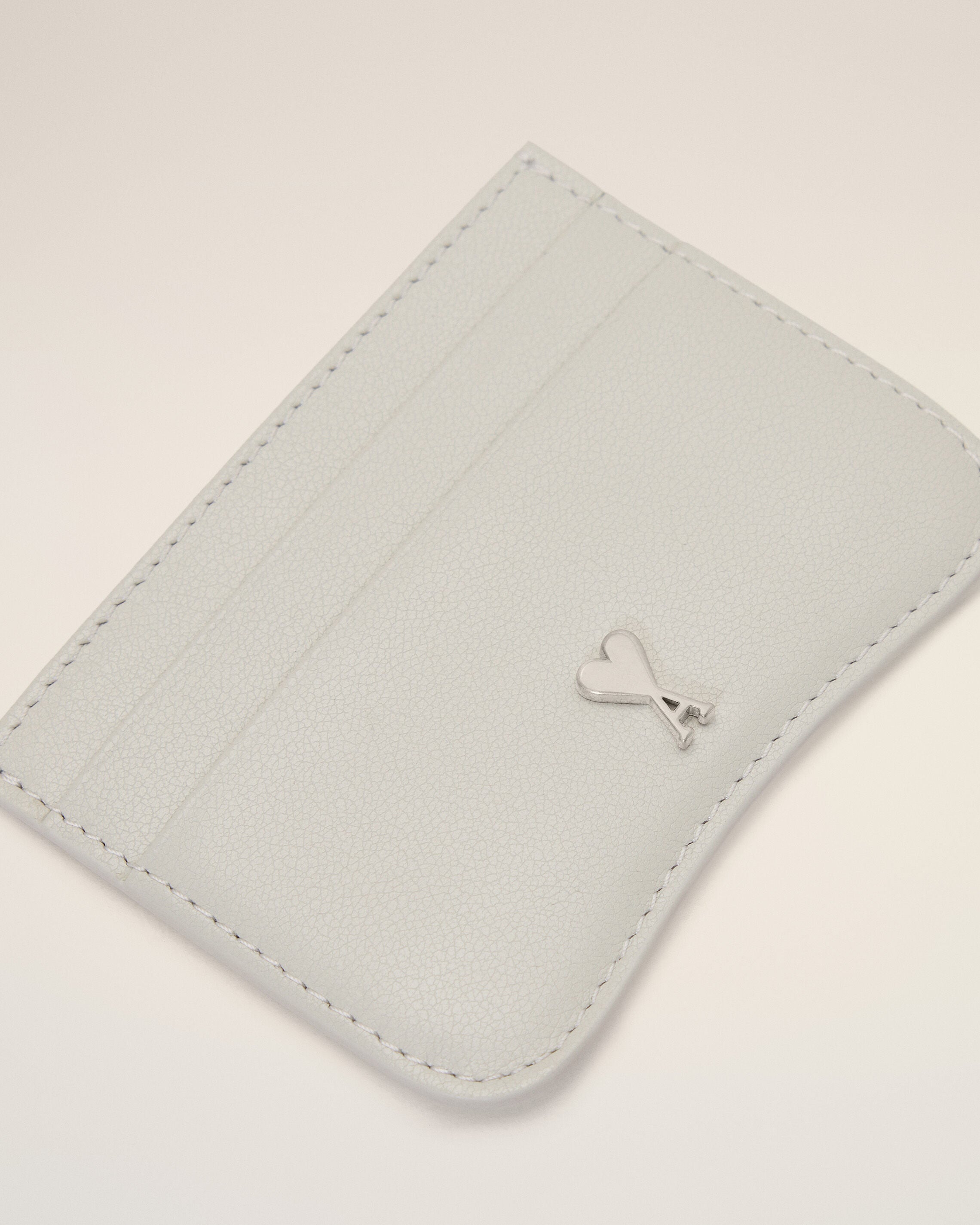 Grey Paris Paris zipped cowhide leather card holder - 6