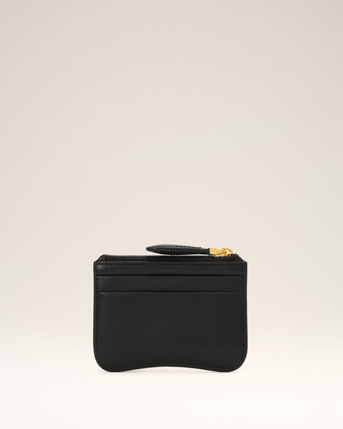 Black Paris Paris zipped cowhide leather card holder - Man - 2 - AMI Paris - Ami Paris