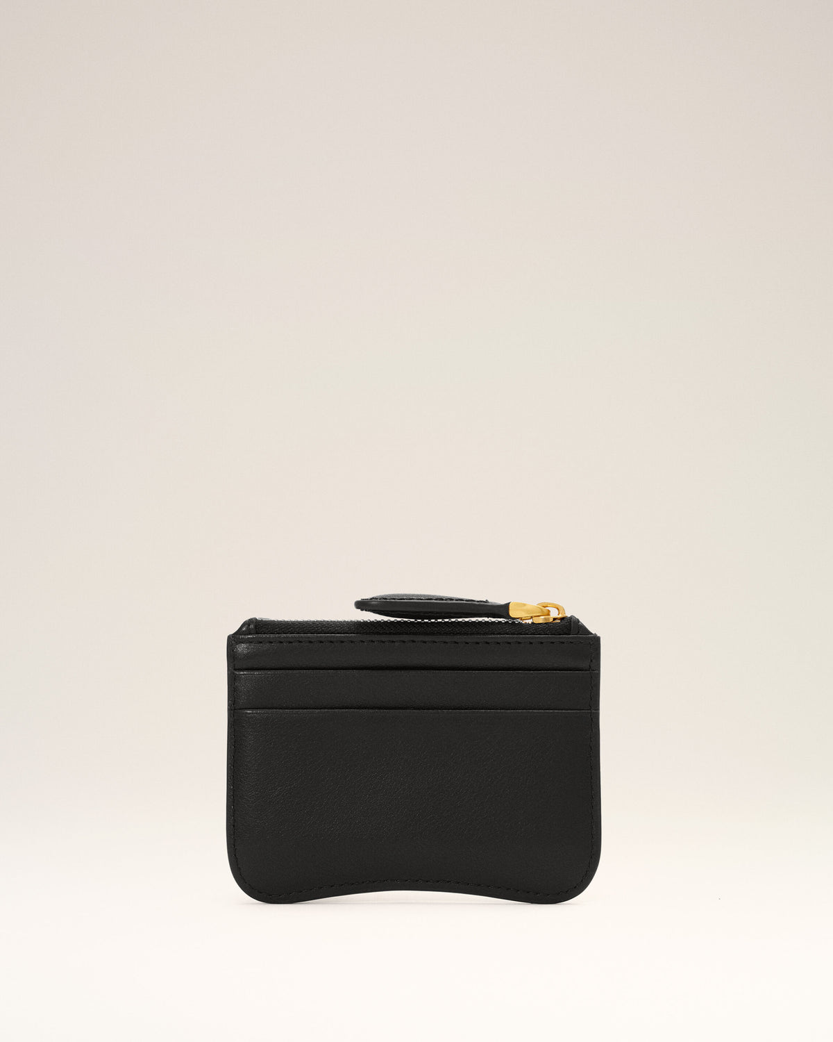 Black Paris Paris zipped cowhide leather card holder - 5