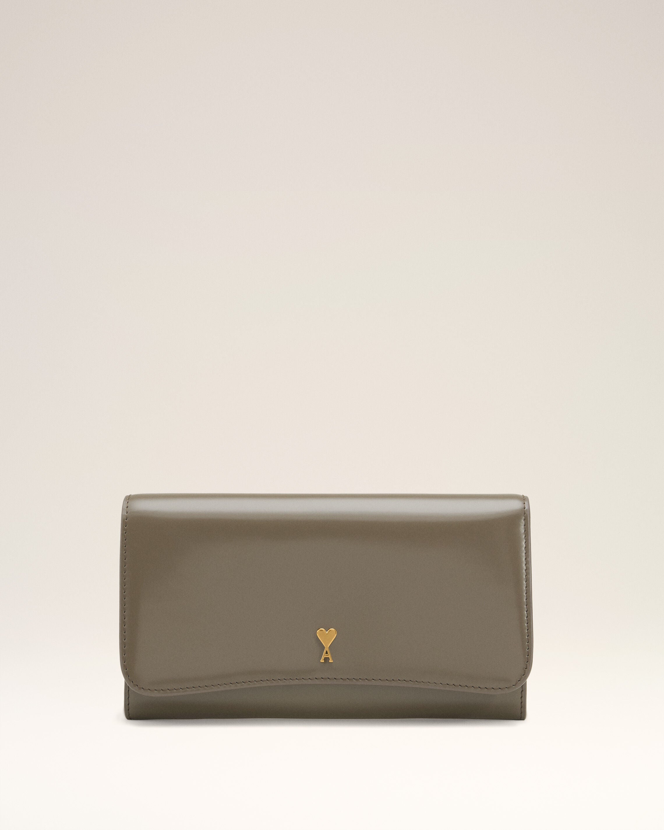 Grey Glazed Leather Paris Paris Continental Wallet - 4
