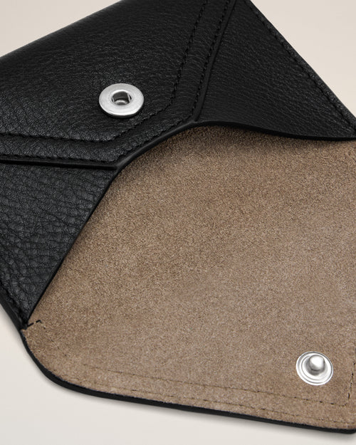Black Taurillon Leather Etienne Envelope Card Holder - 6 - Ami Paris