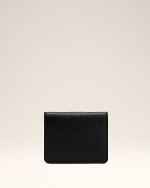Black Cow Leather Carrousel Folded Wallet - 1 - Ami Paris