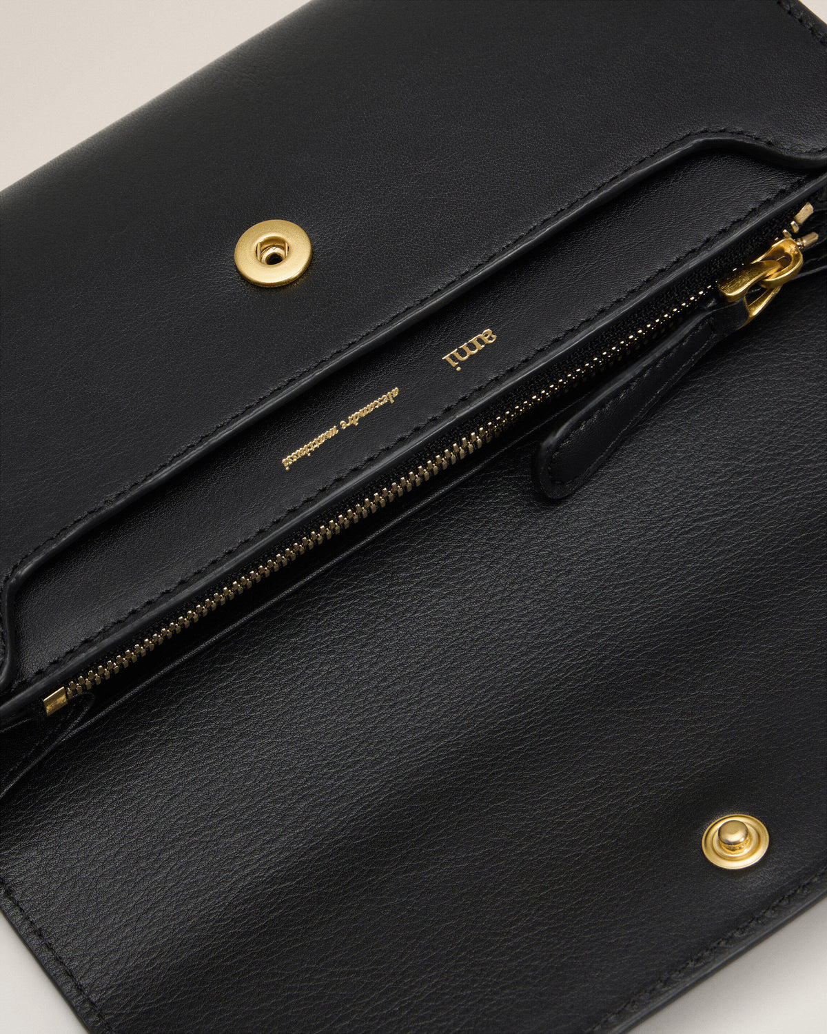 Black Smooth Leather Carrousel Continental Wallet - 3