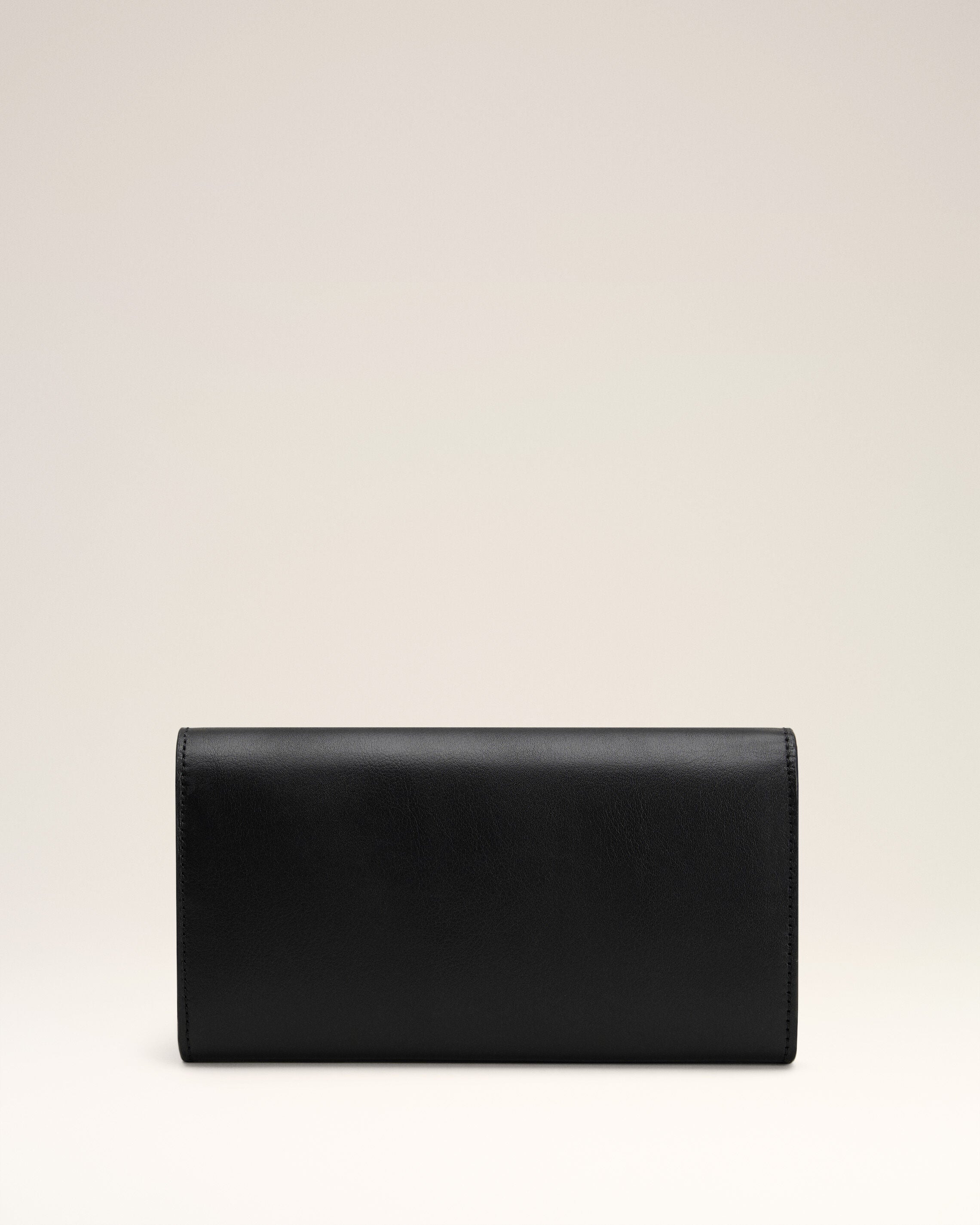 Black Smooth Leather Carrousel Continental Wallet - 2