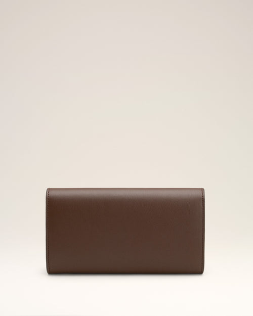 Brown Smooth Leather Carrousel Continental Wallet - 4 - Ami Paris