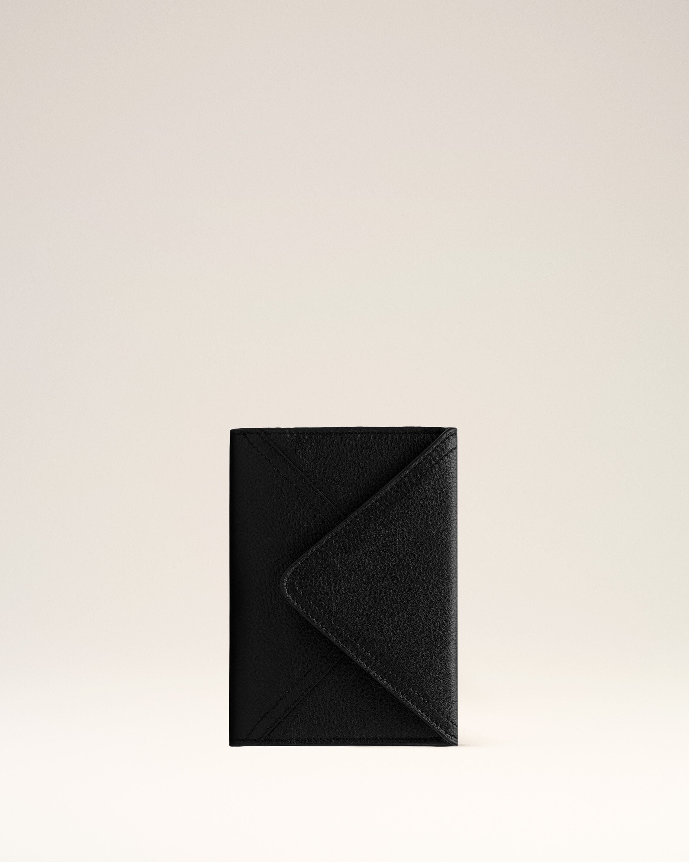 Black Taurillon Leather Etienne Envelope Passport Holder - 4