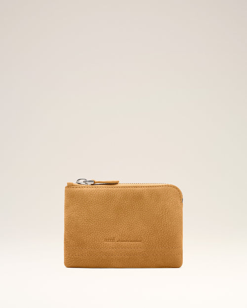 Yellow Cow Leather Carrousel Zipped Wallet - Woman - 4 - AMI Paris - Ami Paris