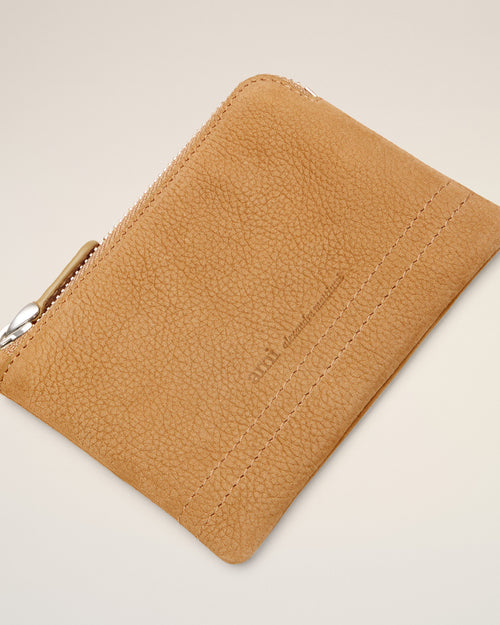 Porte Monnaie Zippé Carrousel Jaune en Cuir De Vache - 6 - Ami Paris