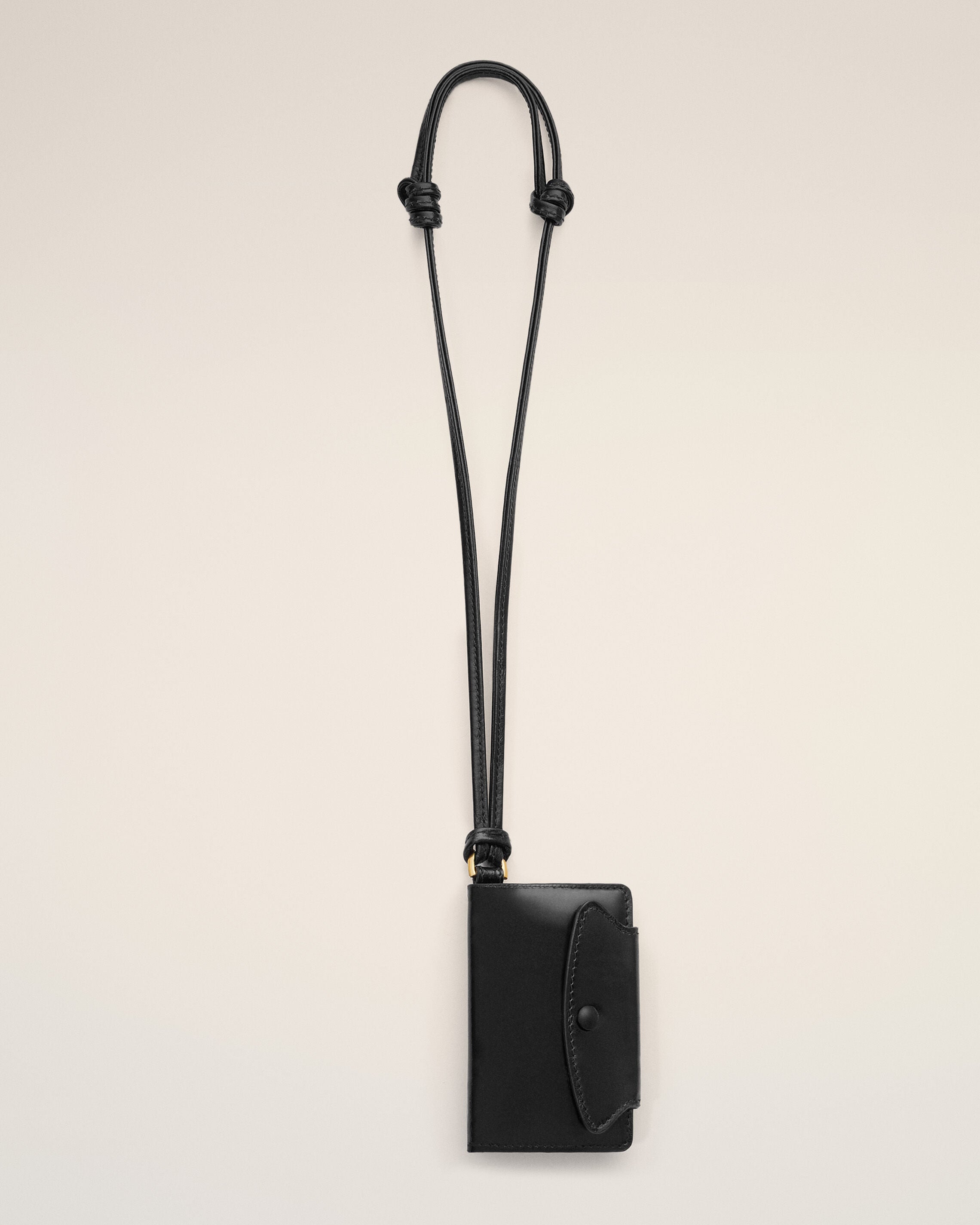 Black Mimi cow leather notebook holder - 1