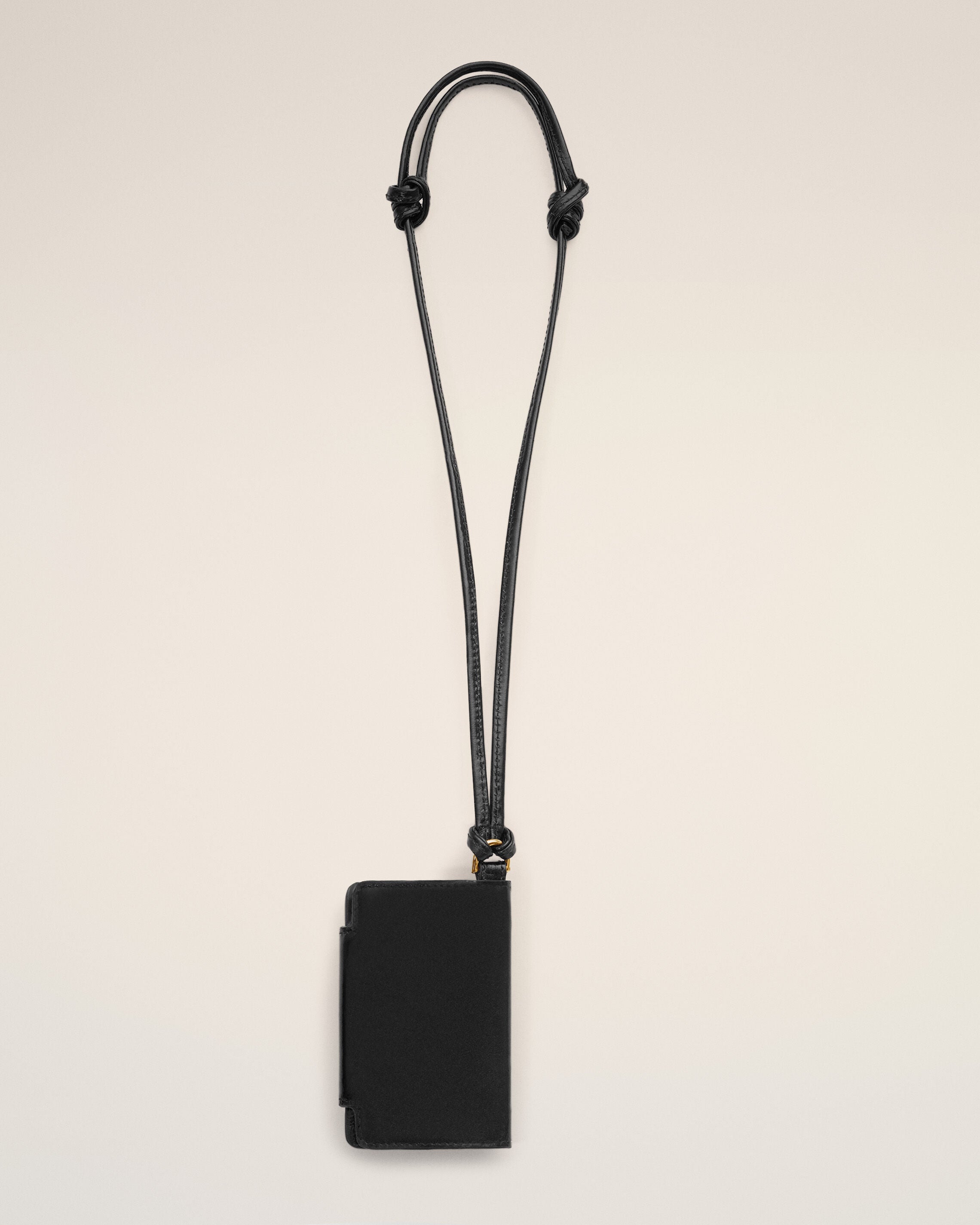 Black Mimi cow leather notebook holder - 2