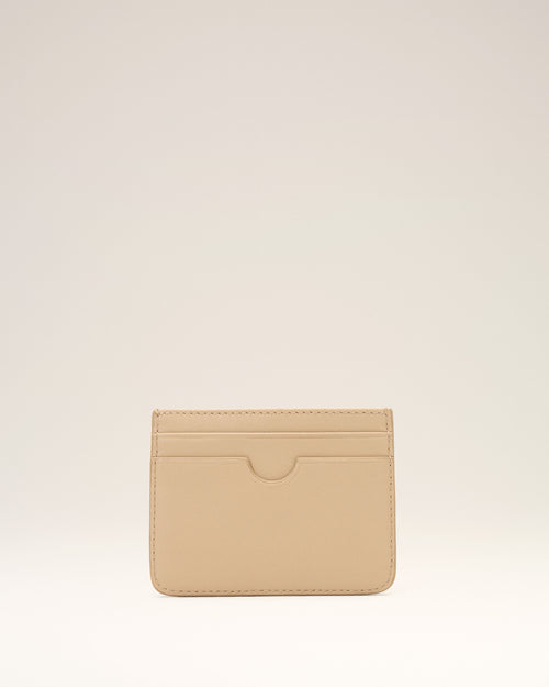 Porte-cartes beige en cuir de vachette Ami de Coeur - Homme - 2 - AMI Paris - Ami Paris