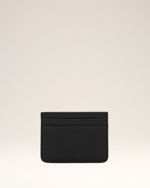 Black cowhide leather card holder with Ami de Coeur - Woman - 4 - AMI Paris - Ami Paris