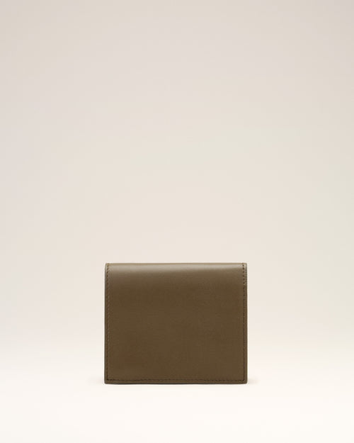 Brown cowhide leather bifold wallet with Ami de Coeur - Woman - 5 - AMI Paris - Ami Paris