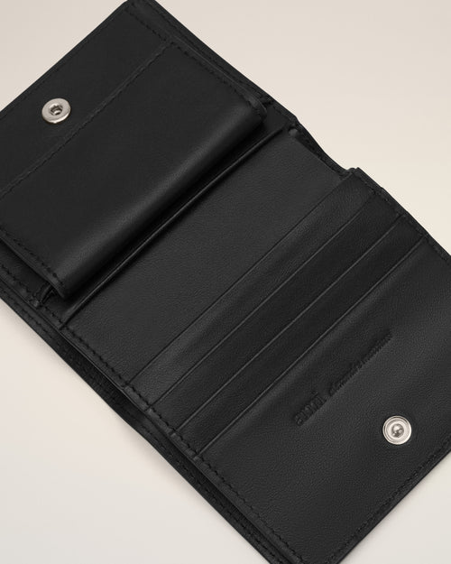 Black cowhide leather bifold wallet with Ami de Coeur - Man - 3 - AMI Paris - Ami Paris