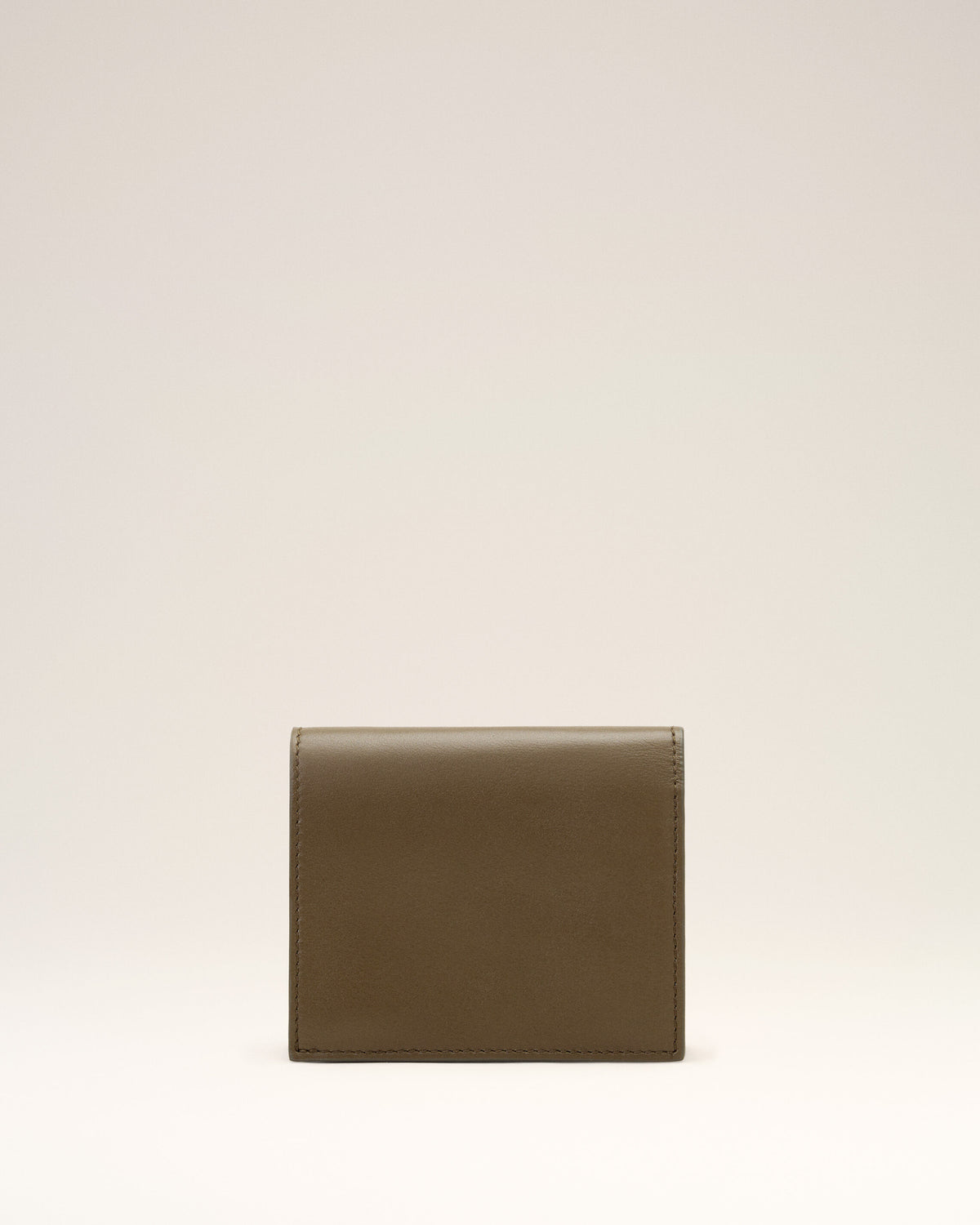 Brown cowhide leather bifold wallet with Ami de Coeur - 2