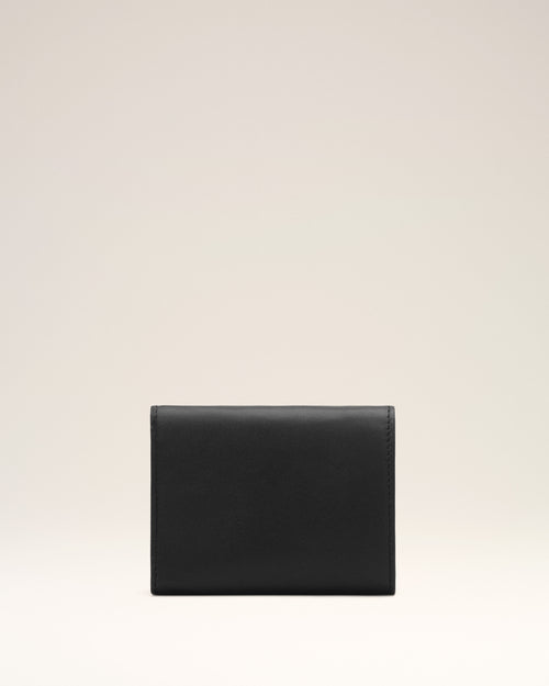 Black cowhide leather trifold wallet with Ami de Coeur - Woman - 5 - AMI Paris - Ami Paris