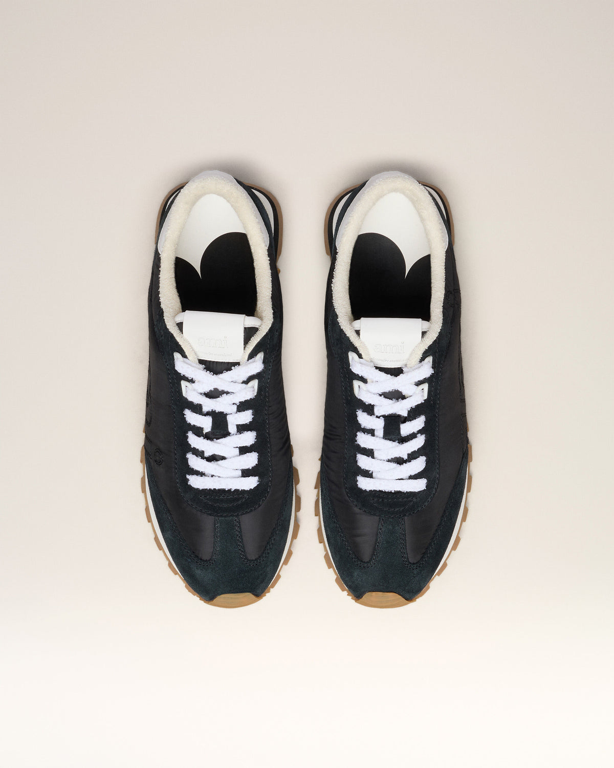 Baskets Noires Ami New Rush En Nylon - 10