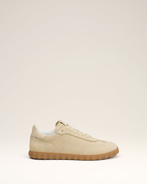 Yellow Leather Low Top Step Sneakers - 1 - Ami Paris