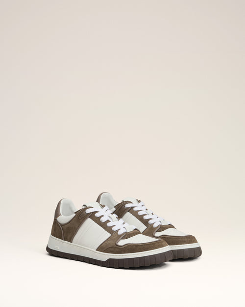Baskets Walk Basses Blanches En Cuir - Homme - 2 - AMI Paris - Ami Paris