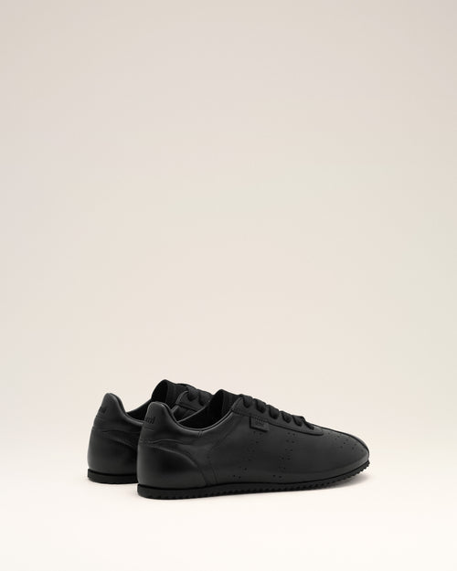 Sneakers Soft Noires en Cuir De Veau - Femme - 9 - AMI Paris - Ami Paris
