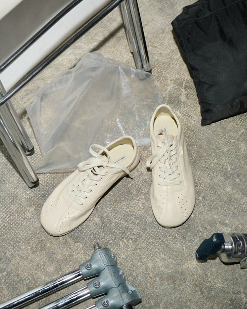 White Cow Leather Soft Sneakers - 12 - Ami Paris