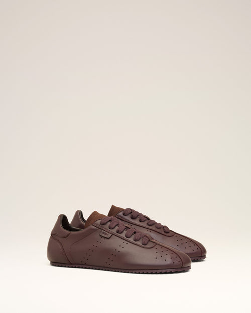 Zapatillas deportivas bajas Step de piel lisa burdeos - Hombre - 3 - AMI Paris - Ami Paris