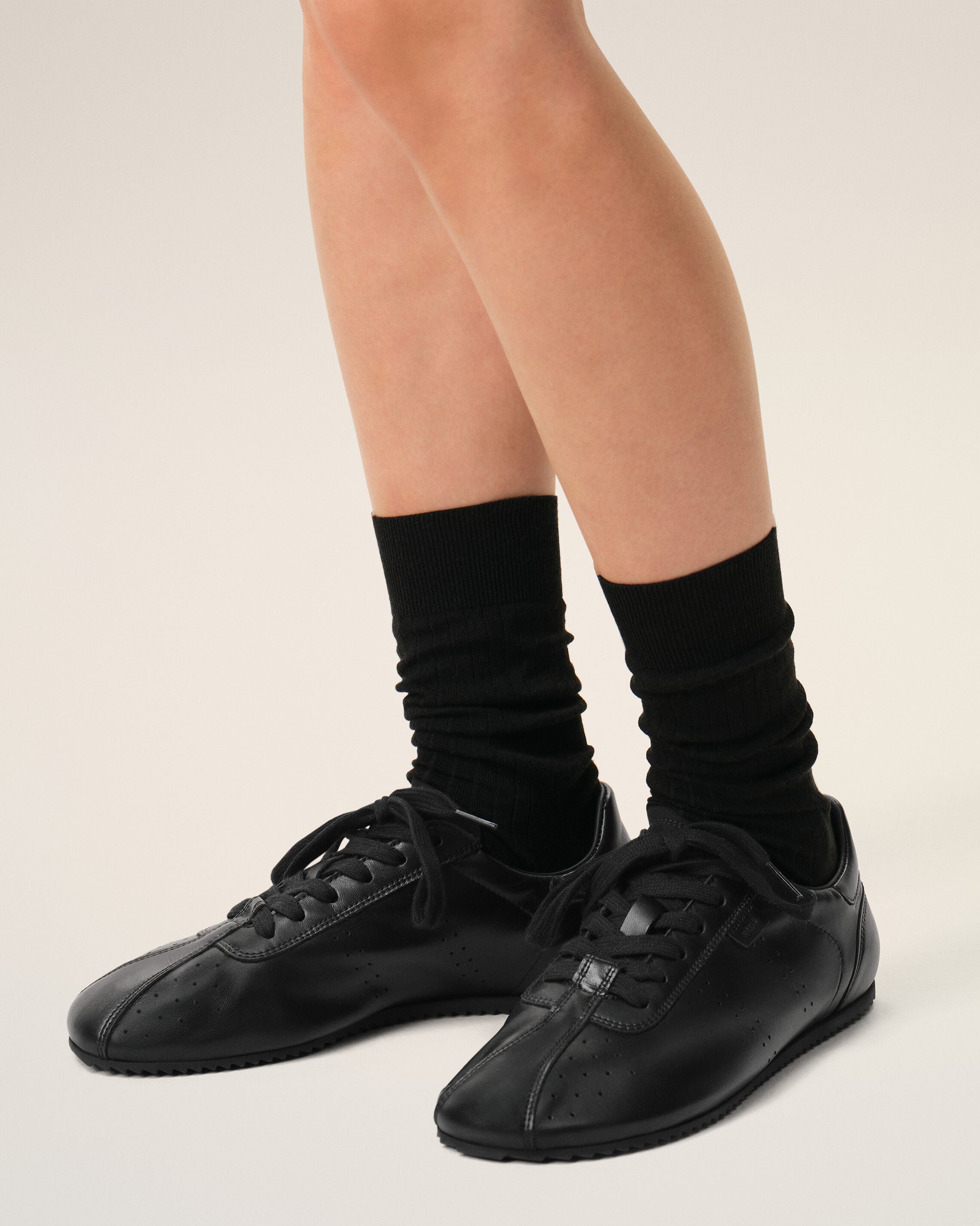 Sneakers Soft Noires en Cuir De Veau - 8