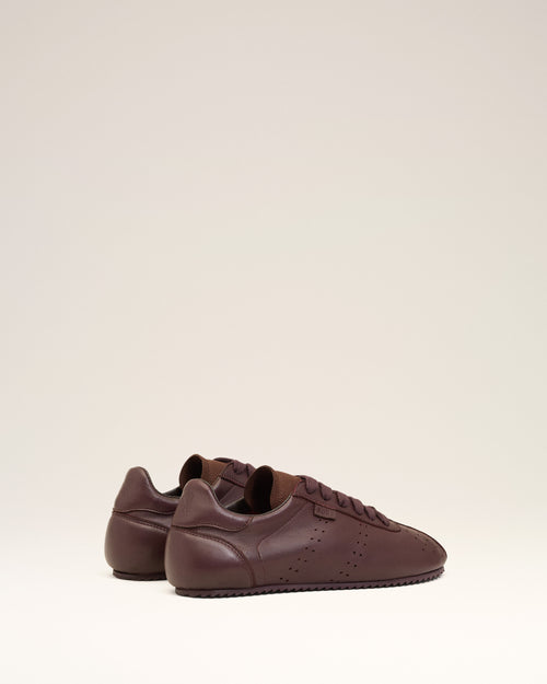 Zapatillas deportivas bajas Step de piel lisa burdeos - Mujer - 9 - AMI Paris - Ami Paris