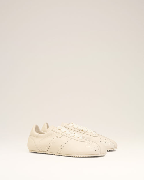 White Cow Leather Soft Sneakers - 9 - Ami Paris