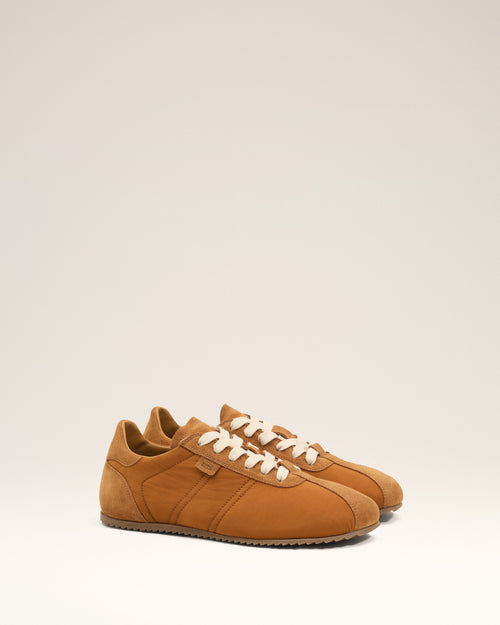 Sneakers Soft Marron en Nylon - 7 - Ami Paris