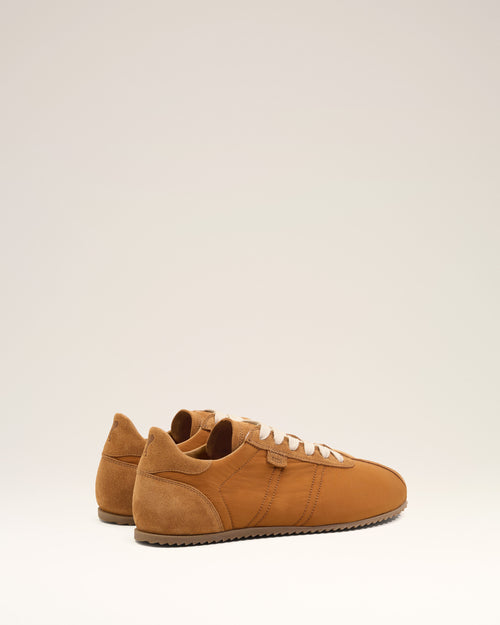 Brown Nylon Soft Sneakers - Man - 3 - AMI Paris - Ami Paris