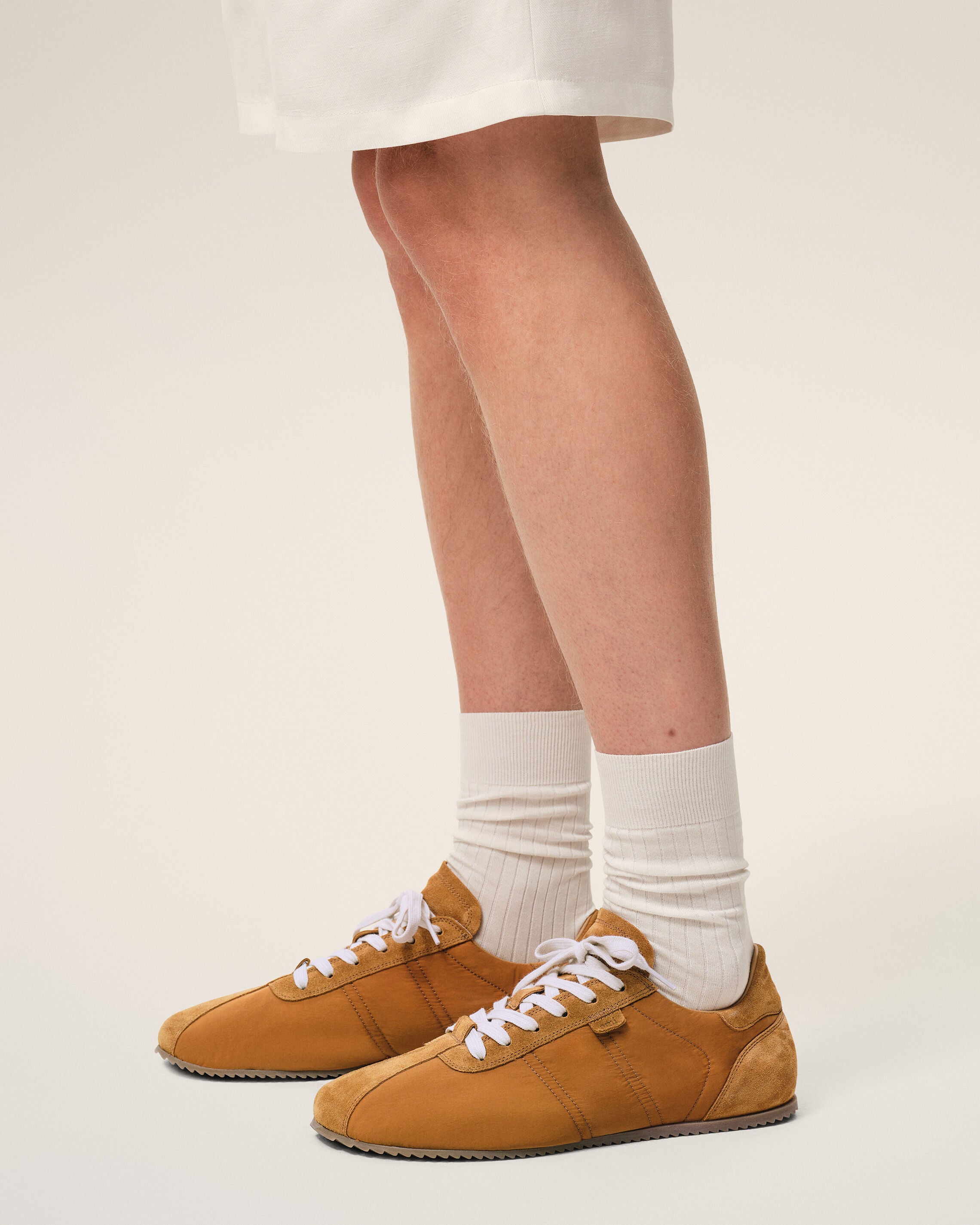 Brown Nylon Soft Sneakers - 2