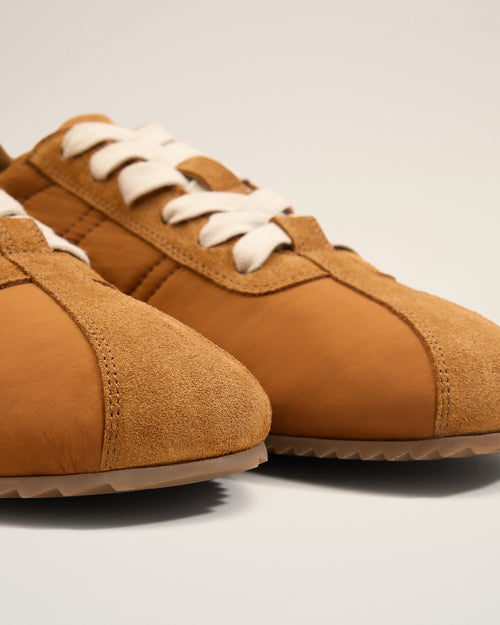 Sneakers Soft Marron en Nylon - 9 - Ami Paris