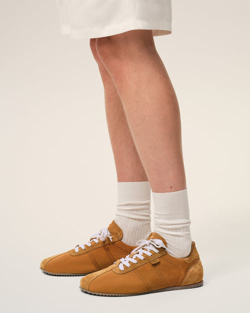 Sneakers Soft Marron en Nylon - 1 - Ami Paris