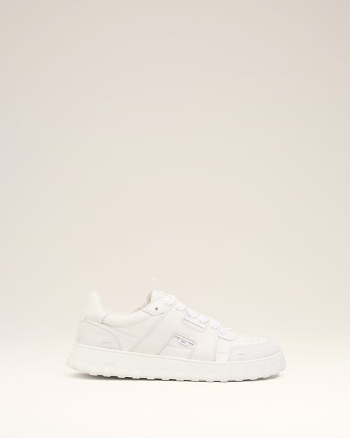                                 Sneakers A Walk Blanches en Cuir De Vachette - 3                             - Ami Paris