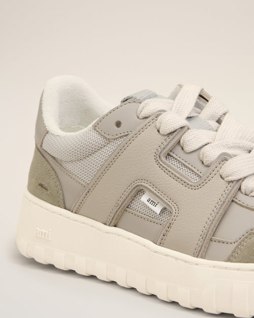 Sneakers A Walk Orange en Cuir De Vachette - 10 - Ami Paris