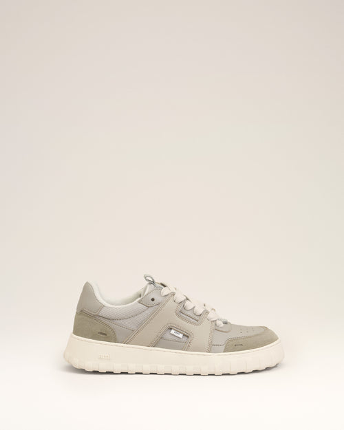                                     Sneakers A Walk grises en Cuir De Vachette - 3                                 - Ami Paris