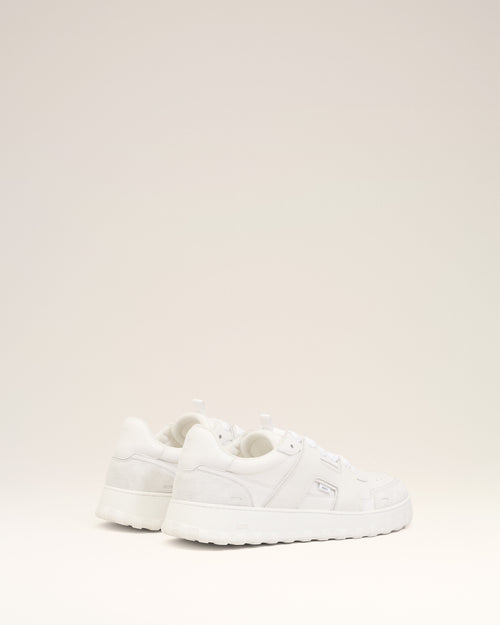 Zapatillas deportivas A Walk de piel de vaca blanca - 9 - Ami Paris