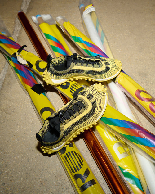 Yellow Knit Mirage Sneakers - 12 - Ami Paris