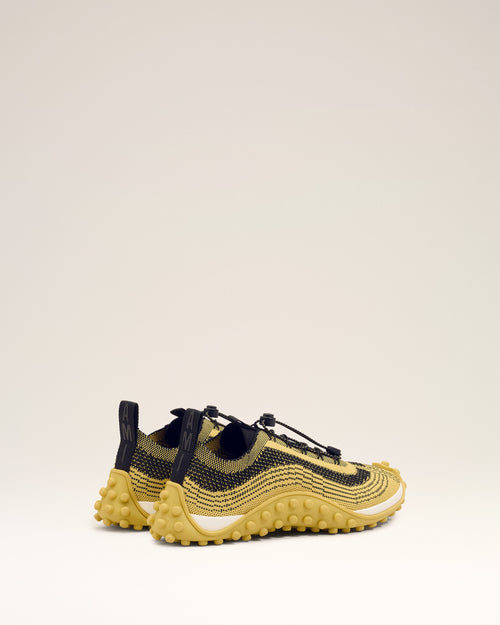Yellow Knit Mirage Sneakers - 4 - Ami Paris